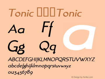 Tonic 㤀㈀㠀Tonic 0图片样张