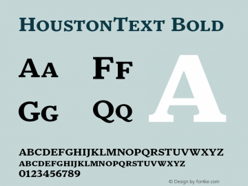 HoustonText Bold 001.000 Font Sample