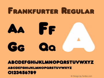 Frankfurter Regular 001.000 Font Sample