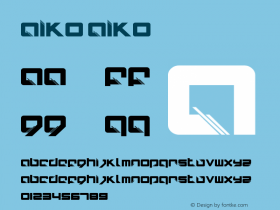 AIKO AIKO Version 1.00 Font Sample