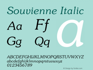 Souvienne Italic 001.000图片样张