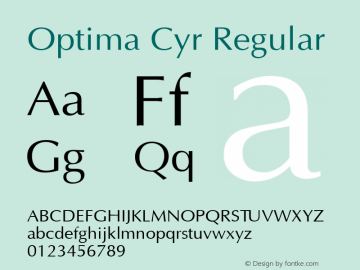 Optima Cyr Font,Optima Font|Optima Cyr 1.000 Font-TTF Font/Sans-serif ...