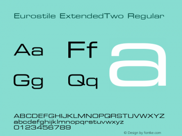Eurostile ExtendedTwo Regular 19: 14511: 1999图片样张