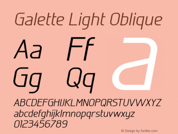 Galette Light Oblique Version 1.005图片样张