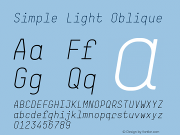 Simple Light Oblique 001.001图片样张
