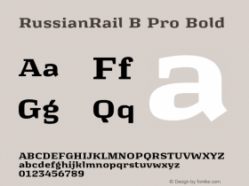 RussianRail B Pro Bold Version 1.003图片样张