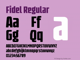 Fidel Regular Version 002.001 Font Sample