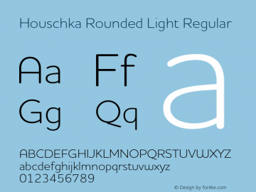Houschka Rounded Light Regular 001.000图片样张