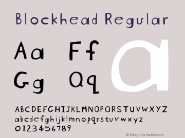 Blockhead Regular 001.000图片样张