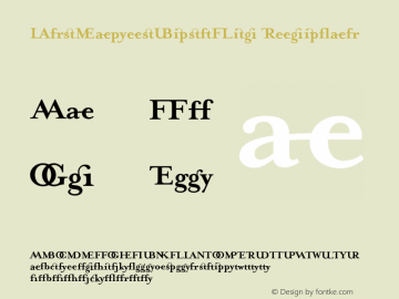 MrsEavesJustLig Regular 001.000 Font Sample