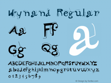 Wynand Regular 001.000 Font Sample