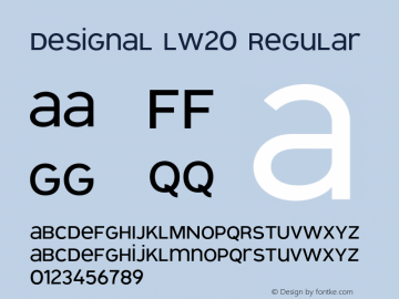 Designal LW20 Regular Version 1.0 2004 initial release图片样张