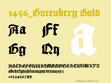 1456_Gutenberg Bold Version 4 Font Sample