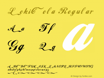 LokiCola Regular 001.000 Font Sample