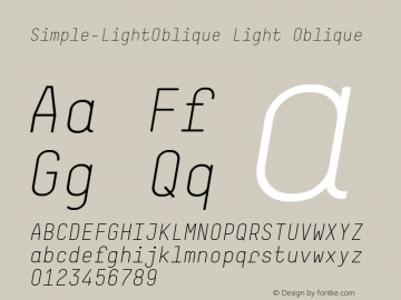 Simple-LightOblique Light Oblique 001.000图片样张