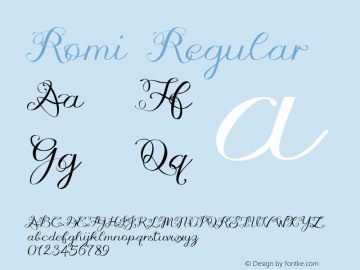 Romi Regular Version 1.014图片样张