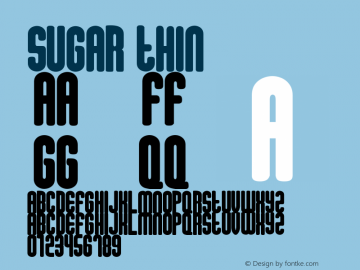 sugar Thin Version snailfonts.v1图片样张