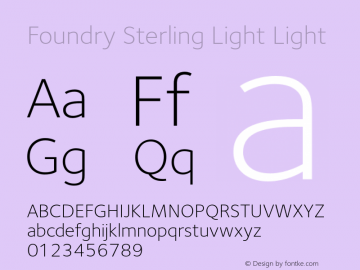 Foundry Sterling Light Light 001.005图片样张