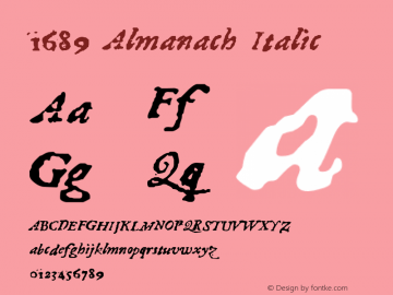 1689 Almanach Italic Version 1.000图片样张