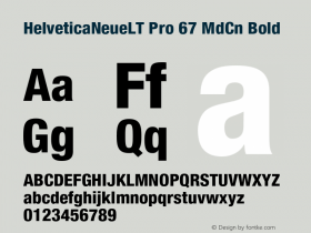 HelveticaNeueLT Pro 67 MdCn Bold Version 1.500;PS 001.005;hotconv 1.0.38图片样张