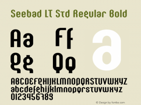 Seebad LT Std Regular Bold Version 2.100;PS 002.001;hotconv 1.0.38 Font Sample