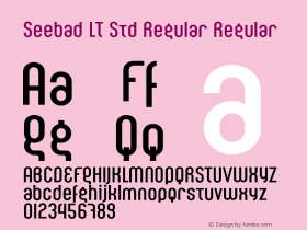 Seebad LT Std Regular Regular Version 2.100;PS 002.001;hotconv 1.0.38 Font Sample
