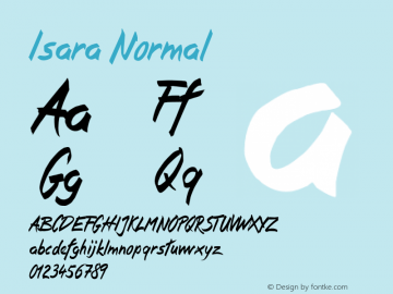 Isara Normal 001.000 Font Sample