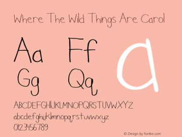 Where The Wild Things Are Font Family Where The Wild Things Are Uncategorized Typeface Fontke Com