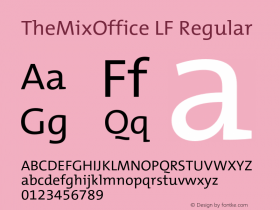 TheMixOffice LF Regular Version 1.009 2009图片样张