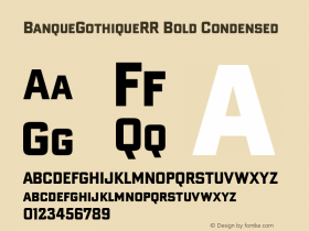 BanqueGothiqueRR Bold Condensed 001.004图片样张