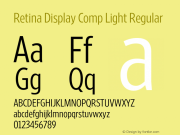 Retina Display Comp Light Regular Unknown图片样张