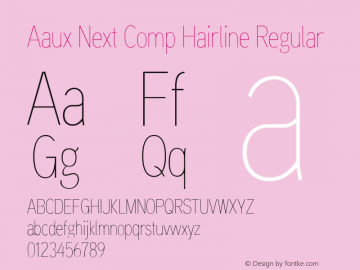 aaux next comp medium font