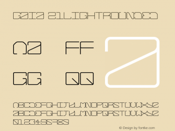 Gaia 21LightRounded Version 001.001 Font Sample