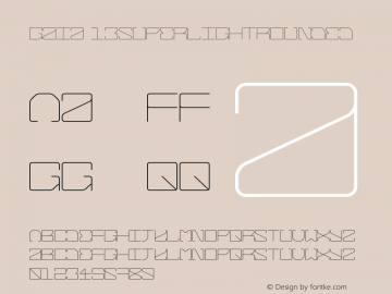 Gaia 13SuperLightRounded Version 001.001 Font Sample