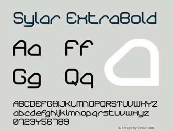 Sylar ExtraBold Version 001.000图片样张