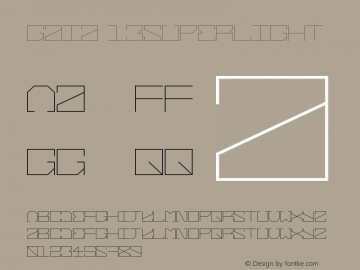 Gaia 13SuperLight Version 001.001 Font Sample