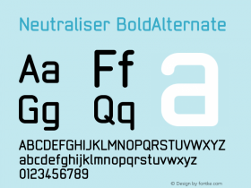 Neutraliser BoldAlternate Version 001.000图片样张