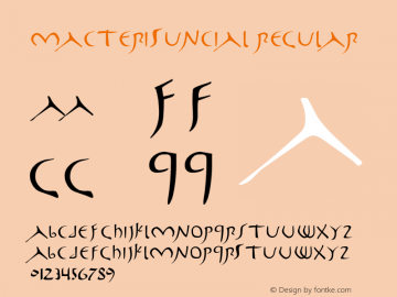 MacterisUncial Regular 001.001 Font Sample