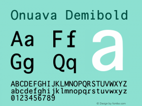 Onuava Demibold 001.001图片样张