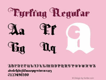 Tyrfing Regular 001.001 Font Sample