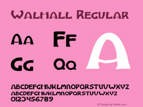 Walhall Regular 001.001 Font Sample