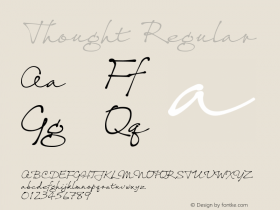 Thought Regular Version 1.016图片样张