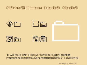 InterFace Icon Icon Version 1.0 2007 Font Sample