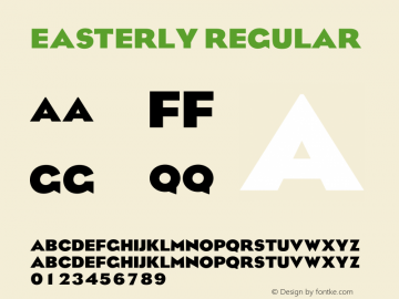 Easterly Regular 001.000图片样张