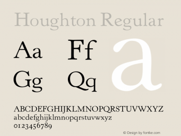 Houghton Regular 001.000 Font Sample