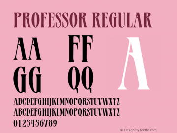 Professor Regular 001.000 Font Sample