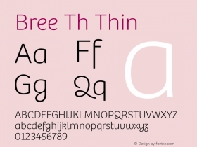 Bree Th Thin Version 1.000图片样张