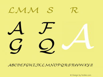LMMathSymbols6 Regular Version 2.003图片样张
