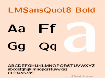 LMSansQuot8 Bold Version 2.004图片样张