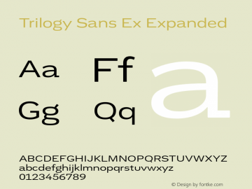 Trilogy Sans Ex Expanded 1.000图片样张